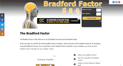 Desktop Screenshot of bradfordfactorcalculator.com