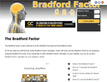 Tablet Screenshot of bradfordfactorcalculator.com